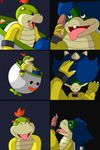  balls bowser_jr. cock_ring cum cum_in_mouth cum_inside cum_on_face cum_string fellatio gay gipbandit handjob hi_res koopa koopaling ludwig_von_koopa male mario_bros nintendo oral penis scalie sex video_games 