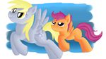  derpy_hooves_(mlp) friendship_is_magic jbond my_little_pony scootaloo_(mlp) 