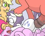  all_three_filled anal anal_penetration animal_genitalia anus applejack_(mlp) balls big_macintosh_(mlp) black_penis blonde_hair blue_background blue_hair blush cum cum_in_pussy cum_inside cum_on_penis cum_while_penetrated cutie_mark dickgirl dickgirl_on_female double_penetration equine eyes_closed faceless_male fellatio female forced forced_oral foursome friendship_is_magic fur green_eyes group group_sex hair horse horsecock intersex intersex_on_female male mammal my_little_pony open_mouth oral orange_fur penetration penis pink_fur pink_hair pinkie_pie_(mlp) plain_background pony pussy rarity_(mlp) red_fur red_penis sex shtgnlbtmy simple_background smile straight teeth tongue tongue_out vaginal vaginal_penetration white_fur wide_eyed 