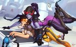  5_fingers 5_toes alien cum cum_in_pussy cum_inside incase overwatch penetration penis purple_skin rahurhe toes tracer vaginal vaginal_penetration wet widowmaker 