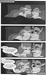  bed canine comic dialogue equine female husband male mammal married monochrome smile wife 