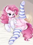  2015 blue_eyes cum duo earth_pony equine female feral friendship_is_magic hair horse long_hair mammal my_little_pony navel penis pink_hair pinkie_pie_(mlp) pony pussy raised_leg shepherd0821 spread_legs spreading striped_legwear 