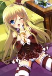  1girl breasts chocolat_(noucome) ore_no_nounai_sentakushi_ga_gakuen_love-comedy_wo_senryoku_de_jama_shiteru pleated_skirt 