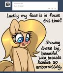  2015 backy blush cute earth_pony english_text equine fan_character female feral horse mammal my_little_pony pony slavedemorto smile solo text 