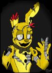  2015 ambiguous_gender animatronic emmonsta five_nights_at_freddy&#039;s five_nights_at_freddy&#039;s_3 lagomorph machine mammal mechanical rabbit robot yellow_body 