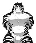  clothing feline kokuhane kyle_(kokuhane) male mammal muscles nipples pecs tiger underwear 