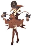  arm_behind_head armpits bad_end bad_id bad_pixiv_id bow braid brown_hair brown_legwear eyes fang frilled_skirt frills full_body hair_bow hat hat_bow long_hair looking_at_viewer mary_janes oounabara_to_wadanohara pig_ggul pointy_ears red_eyes red_skirt shirt shoes skirt sleeveless sleeveless_shirt solo spoilers thighhighs transparent_background twin_braids wadanohara wind wind_lift witch_hat zettai_ryouiki 