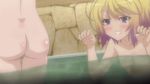  2girls animated animated_gif aomi_izumi ass ass_grab bath gradient_hair itsuka_tenma_no_kuro_usagi multicolored_hair multiple_girls nude saito_himea 