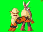  absurd_res anal arcanine blaziken cum duo gipbandit green_background hi_res knotted_penis male male/male mega_blaziken mega_evolution nintendo open_mouth penis plain_background pok&eacute;mon sex video_games 