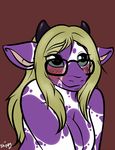 blush bovine cattle chubby eyewear female glasses mammal ship-wreck shippy submissive 