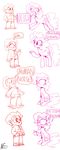 duo english_text equine eyelashes female friendship_is_magic hoodie horse human male mammal mushroom-cookie-bear my_little_pony open_mouth pinkie_pie_(mlp) pony sketch smile steven_universe sweat teeth text tongue 