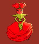  anthro black_sclera blush crossed_arms female flower marylittlerose plant queen rose royalty smile standing yellow_eyes 