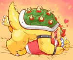  avian bed bird blush bowser chubby clothing crush cute duo garousuki_(artist) hug king_dedede kirby_(series) koopa mario_bros nintendo penguin scalie video_games 