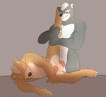 anal anal_penetration canine duo fetchmonkey fox fox_mccloud grabbing_leg lying male male/male mammal nintendo penetration penis smile standing star_fox video_games wolf wolf_o&#039;donnell 