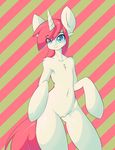  anthro fan_character female friendship_is_magic fur hair mintybit my_little_pony nude pussy solo standing 