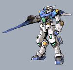  g-self gundam gundam_g_no_reconguista mecha no_humans simple_background solo sword temjin tsuda_nanafushi virtual_on weapon 