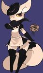  ambiguous_gender anthro anthrofied clothing espurr female flat_chested maid maid_uniform markings meowstic moyamoya_kuroi multiple_eyes nintendo orange_eyes panties panty_shot pok&eacute;mon socks_(marking) underwear video_games wide_hips yellow_sclera 