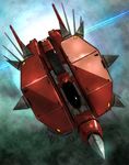  jack_hamster no_humans pile_bunker r-type r-type_final realistic science_fiction space_craft starfighter weapon 