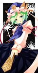  green_eyes green_hair hat highres md5_mismatch otogi_kyouka rod_of_remorse shiki_eiki short_hair solo touhou 