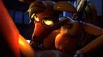  2015 3d animatronic anthro big_breasts breasts cgi fellatio female five_nights_at_freddy&#039;s_2 handjob human machine mammal mangle_(fnaf) mechanical nipples nude oral penis robot sex source_filmmaker team_fortress_2 uwotinfokm8 yellow_eyes 