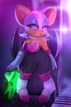  ass bat_ears bat_wings breasts green_eyes large_breasts nude plantpenetrator rouge_the_bat sega sonic_the_hedgehog wings 