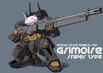  grimoire_(gundam) gun gundam gundam_g_no_reconguista mecha no_humans redesign rifle science_fiction sniper_rifle weapon 
