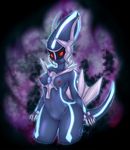  2014 abstract_background anthro breasts butt cheezayballz claws dialga eyelashes female legendary_pok&eacute;mon looking_at_viewer nintendo nipples nude pok&eacute;mon pussy red_eyes solo standing video_games 