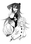  1girl bad_id bad_pixiv_id circus_galaxias facial_mark greyscale highres long_hair monochrome nagashii_kouhei original short_hair 