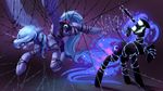  2015 barbed_wire blood crying equine female feral friendship_is_magic horn mammal my_little_pony nightmare_moon_(mlp) princess_luna_(mlp) tears torture underpable winged_unicorn wings 