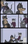  2013 anthro bathroom canine clothed clothing comic danny_(character) duncan_(character) english_text feline fur male mammal open_mouth oral penis rotten_robbie school sex smile text 