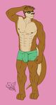  blush boxer horn hunterramirez male mammal muscles mustelid otter smile solo 