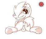  anus balls butt button_mash_(mlp) cub equine feral friendship_is_magic fur hair horse looking_at_viewer male mammal my_little_pony plain_background pony sasukex125 solo young 