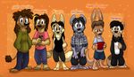  anthro beard black_hair blue_fur breasts brown_fur brown_hair canine facial_hair female ferret fox fur game_grumps hair headphones hoodie hyena kangaroo looking_at_viewer male mammal marsupial mustelid nintendo nintendo_ds poogle rat rodent smile tan_fur teeth thedoggygal video_games 