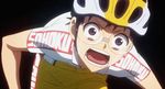  2boys akira_midousuji animated animated_gif bicycle black_eyes black_hair glasses male_focus midousuji_akira multiple_boys onoda_sakamichi tongue yowamushi_pedal 