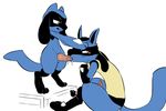  balls dacad duo lucario male male/male nintendo oral penis pok&eacute;mon riolu video_games 