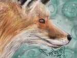  2011 black_fur brown_fur canine close-up feral fox fur mammal orange_eyes raptor007 stupidfox whiskers white_fur 
