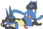  anal anal_penetration balls dacad duo lucario male male/male nintendo penetration penis pok&eacute;mon riolu size_difference small_dom_big_sub video_games 