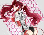  ass breasts cross_ange hilda_(cross_ange) kashiko_(kinako0207) large_breasts long_hair purple_eyes red_eyes solo twintails very_long_hair 