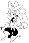  ambiguous_gender lagomorph lopunny mammal mega_evolution mega_lopunny nintendo pinup pok&eacute;mon pose rabbit sp4cek1ng video_games 