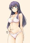  agano_(kantai_collection) aqua_eyes armpits bangs bare_shoulders belly_grab blue_hair blunt_bangs blush bow bow_bra bow_panties bra breasts cleavage collarbone embarrassed kantai_collection lace lace-trimmed_panties large_breasts long_hair navel panties pinching simple_background sketch solo sweatdrop takayaki underwear underwear_only weight_conscious white_bra white_panties 