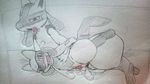  balls crying cum cum_in_ass cum_inside cumshot forced lucario male nintendo orgasm penis pok&eacute;mon rape riolu tears video_games ねこ丸_(artists) 