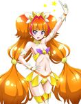  :d adapted_costume amanogawa_kirara bazeru breasts choker cure_twinkle earrings gloves go!_princess_precure hand_on_hip jewelry long_hair magical_girl multicolored_hair navel open_mouth precure purple_eyes red_hair simple_background small_breasts smile solo star star_earrings thighhighs twintails two-tone_hair very_long_hair white_background white_gloves 