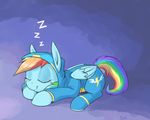  2015 cassetteset cute equine female feral friendship_is_magic mammal my_little_pony pegasus rainbow_dash_(mlp) sleeping smile wings 