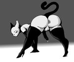  anus balls butt cat feline gag girly liarborn male mammal penis precum rubber siexes yellow_eyes 