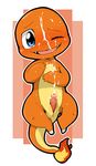  2014 animal_genitalia anus bird&#039;s-eye_view blue_eyes blush charmander chibi cum cum_on_arm cum_on_chest cum_on_face cum_on_penis cum_on_self cumshot cute doneru erection fangs genital_slit high-angle_shot ineffective_censorship looking_at_viewer lying male nintendo on_back one_eye_closed orgasm penis pok&eacute;mon scalie slit smile solo uncensored video_games 