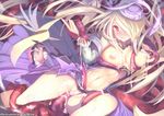  artist_name blonde_hair blush breasts censored cleavage consensual_tentacles cum cum_in_pussy cum_on_body cum_on_breasts cum_on_lower_body cum_on_upper_body dress hair_over_one_eye hat lao_meng large_breasts long_hair navel nipples pandora_(p&amp;d) pointless_censoring purple_dress puzzle_&amp;_dragons smile solo tentacle_sex tentacles vaginal 