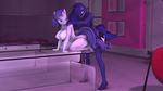  2015 3d animal_genitalia anthro areola big_breasts blackjr breasts equine erect_nipples erection friendship_is_magic herm herm/herm horn horsecock huge_breasts intersex intersex/intersex mammal my_little_pony nipples nude penetration penis princess_luna_(mlp) rarity_(mlp) sex unicorn 