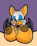  anthro big_breasts breasts damian_hodge female huge_breasts hyper hyper_breasts male nipple_piercing nipples penis piercing plain_background rouge_the_bat sega smegma sonic_(series) tongue tongue_out uncut 