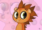  brown_fur cute fur green_eyes hedgehog kippykat littlest_pet_shop male mammal russell_ferguson smile solo teeth 