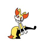  ambiguous_gender animated braixen dancing fur looking_at_viewer nintendo orange_eyes orange_fur plain_background pok&eacute;mon robosylveon_(artist) video_games white_fur yellow_fur 